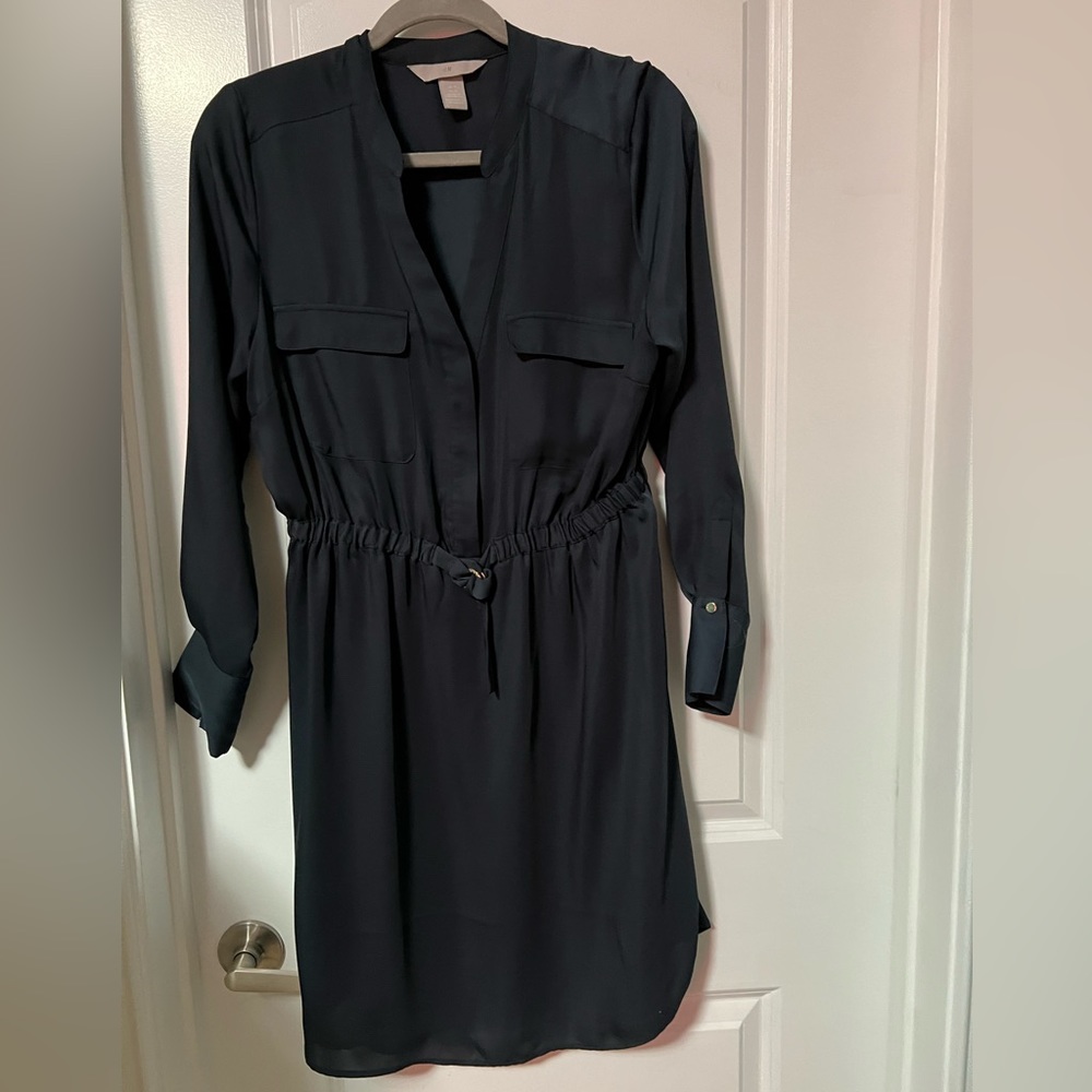 Dark bluish green dress